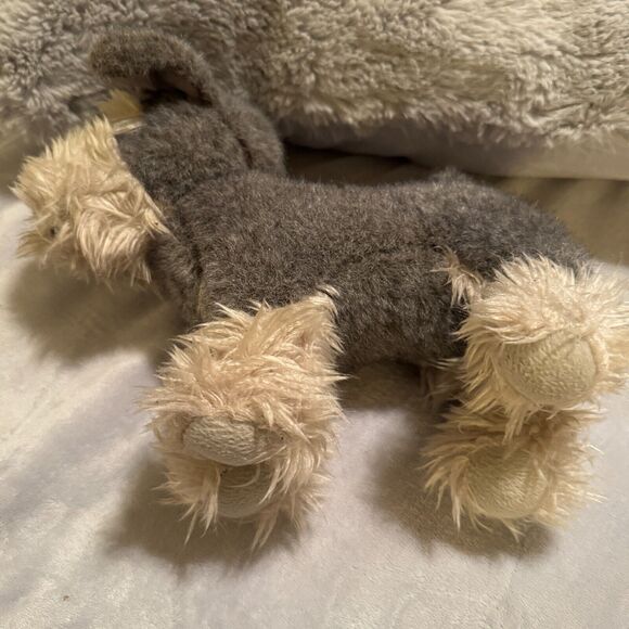 Our Generation Battat Pucci Pup Schnauzer Plush Stuffed Animal 9" red bow - Picture 5 of 6